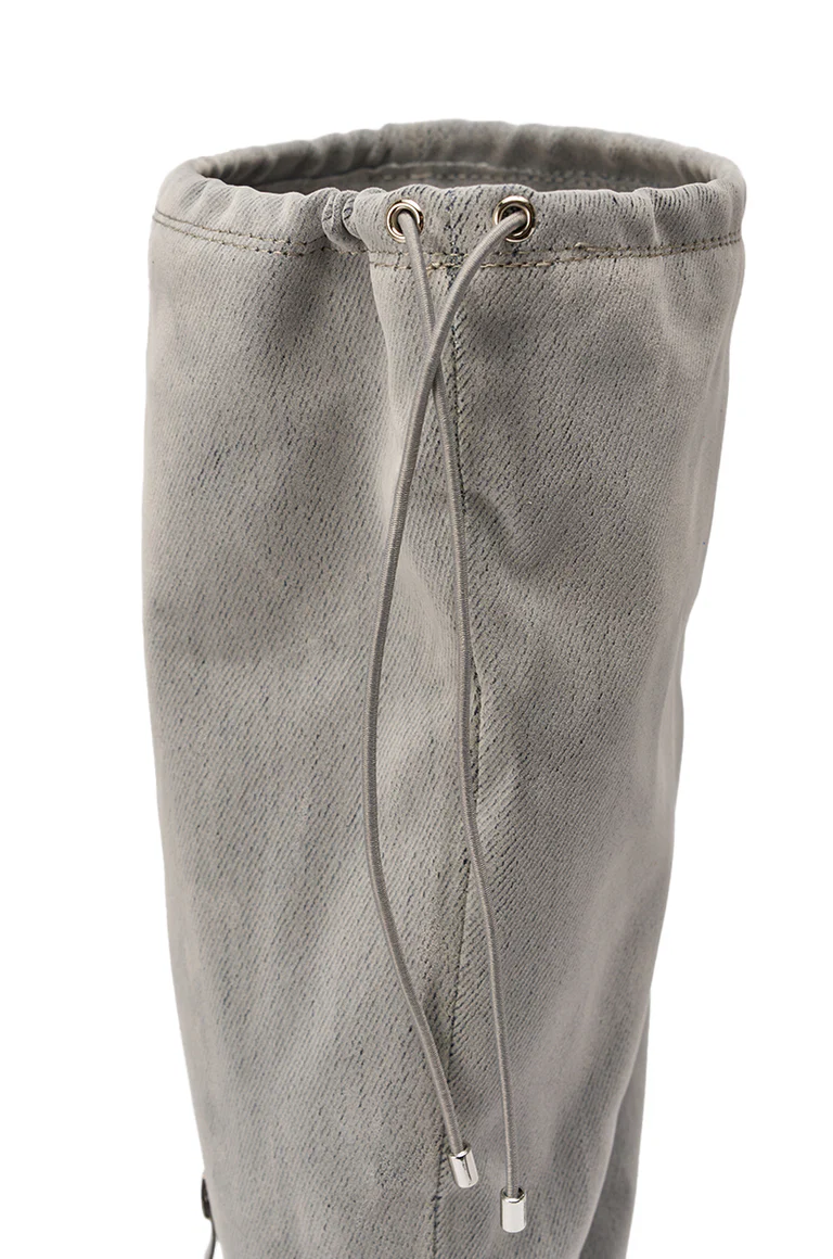 Grey Wedge Gladiator Sandal
