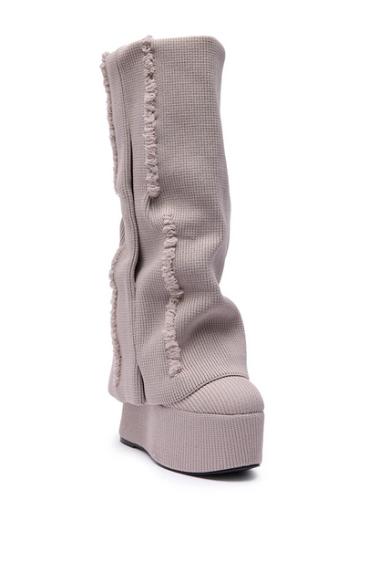 Foldover Platform Boots