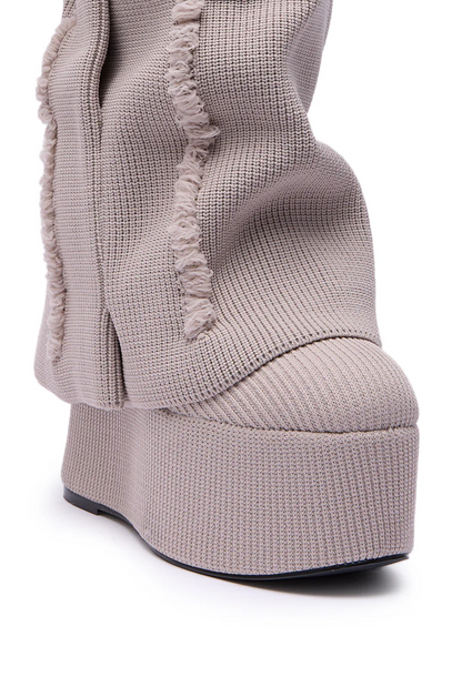 Foldover Platform Boots