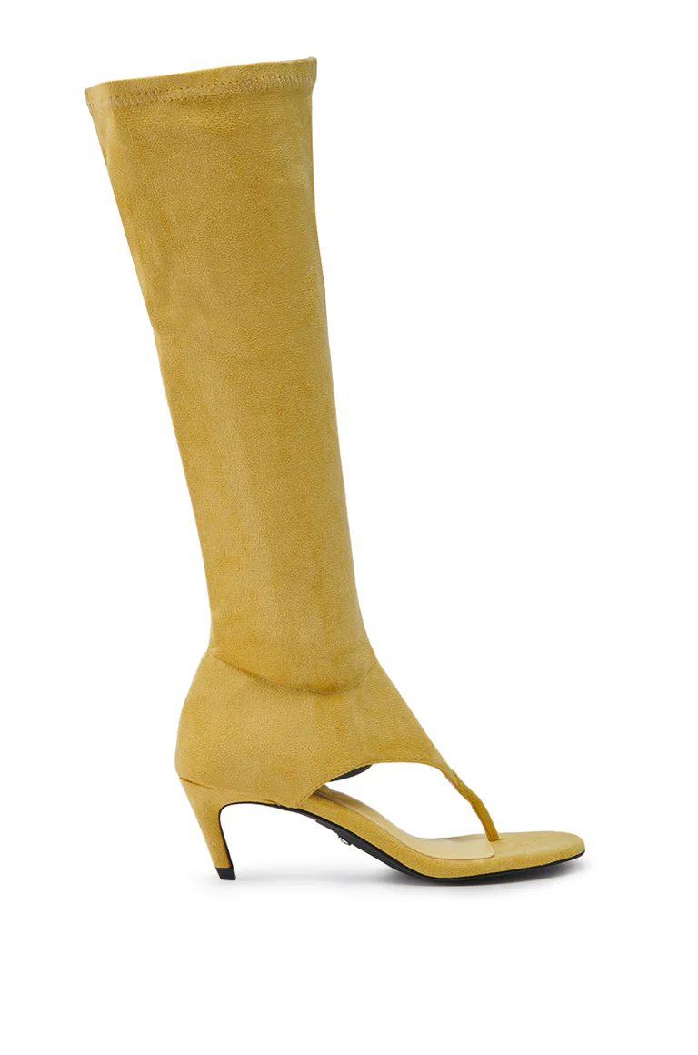 Mustard Sandal Stiletto Boot