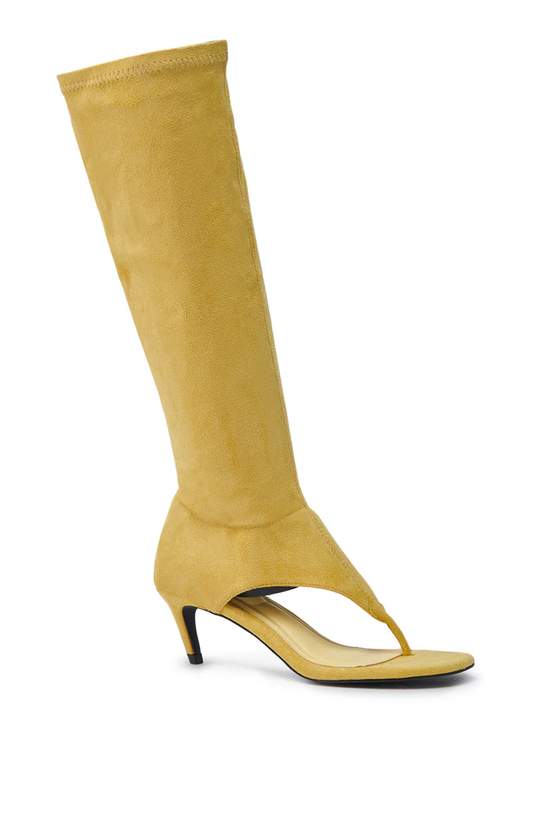 Mustard Sandal Stiletto Boot