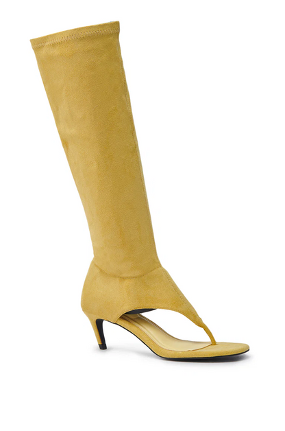 Mustard Sandal Stiletto Boot