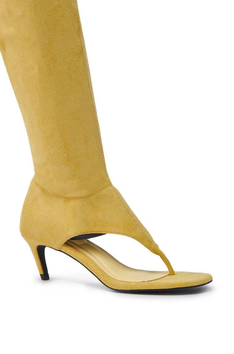 Mustard Sandal Stiletto Boot