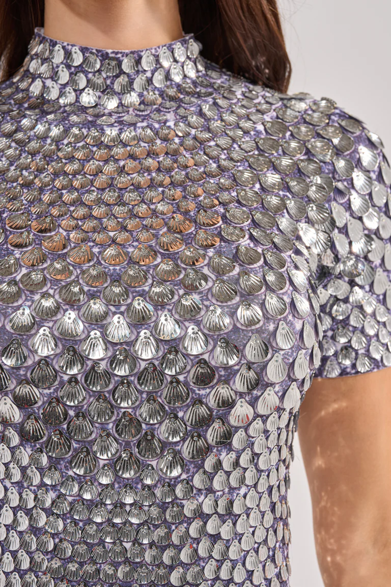Far From Basic Sequin Mini Dress