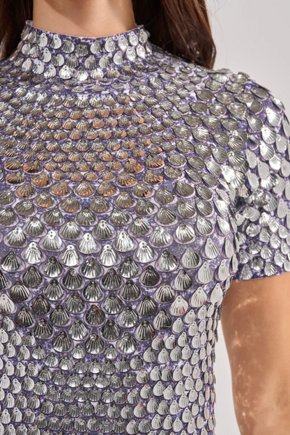 Far From Basic Sequin Mini Dress