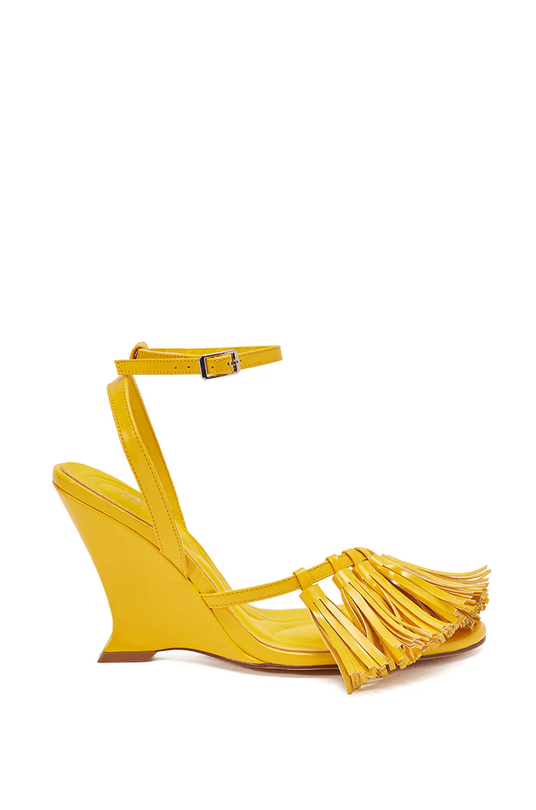 Front-Tassel-Shaped Wedge Sandals