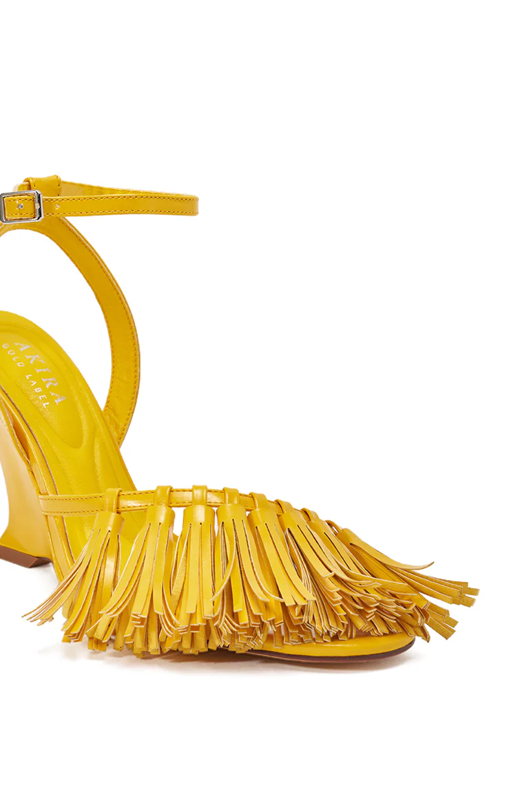 Front-Tassel-Shaped Wedge Sandals