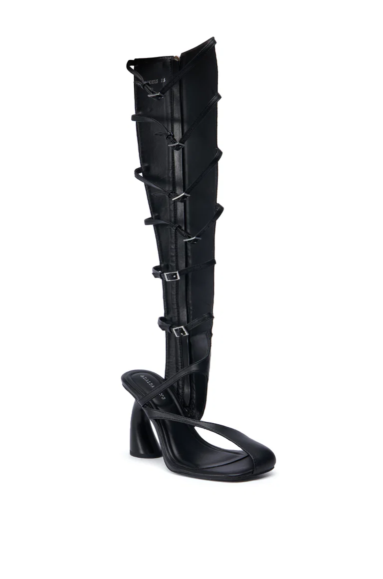 Black Gladiator Sandal