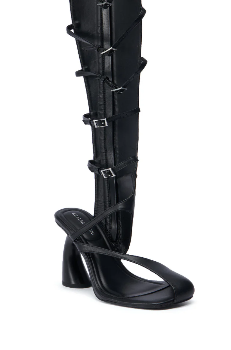 Black Gladiator Sandal