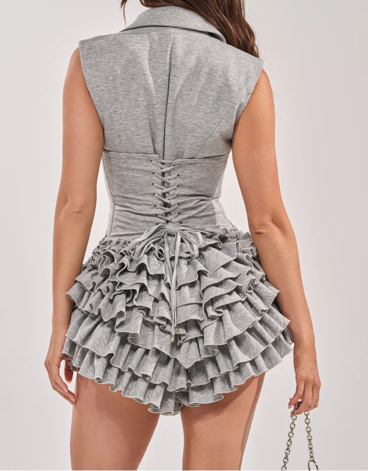 Strictly Business Sleeveless Blazer Romper