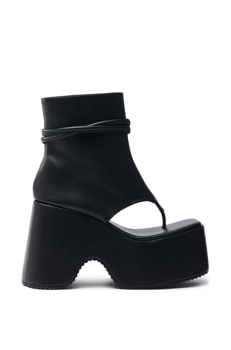 Open Toe Sandal Flatform Sandal Boot