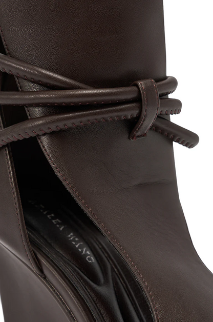 Wedge Heel Wrap-Around Lace-Up High Sandals
