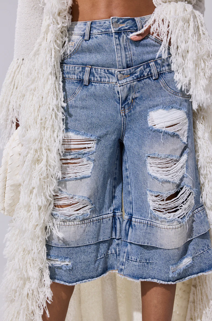 Go Get Some Denim Bermuda Short
