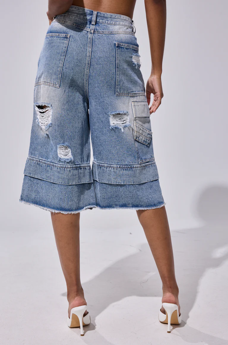 Go Get Some Denim Bermuda Short