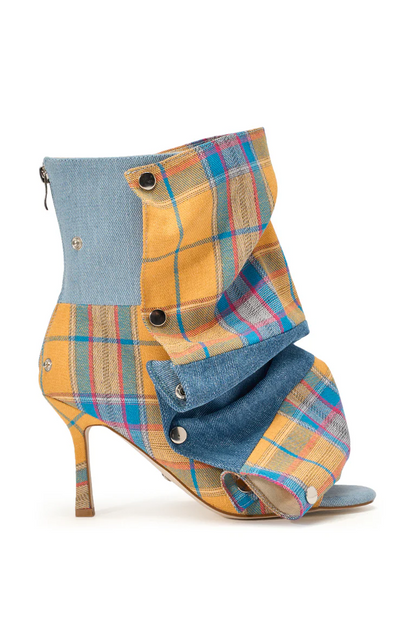 Plaid Snap Bootie