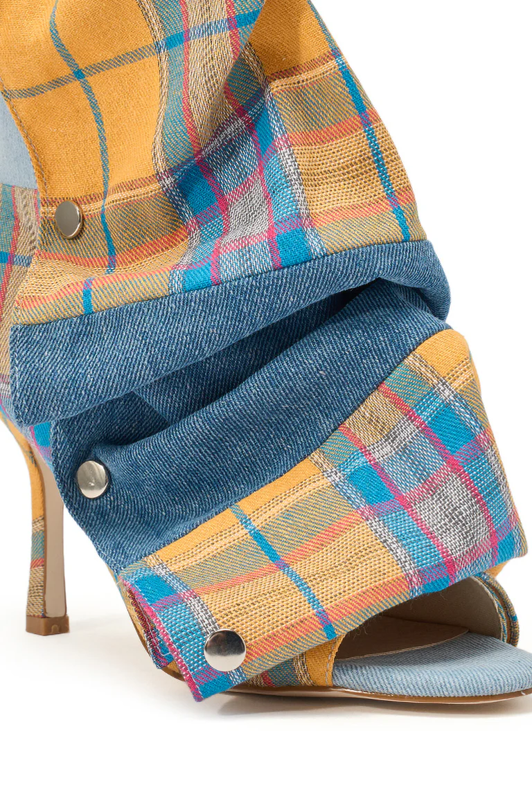 Plaid Snap Bootie