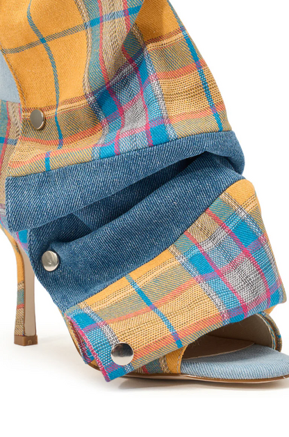 Plaid Snap Bootie