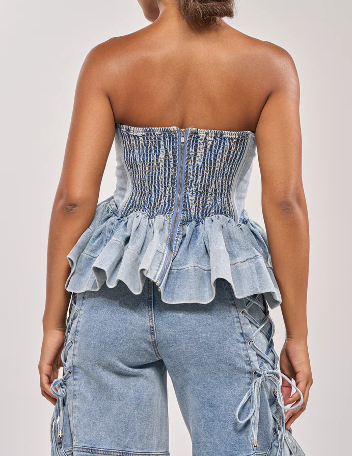 Kara Denim Blouse