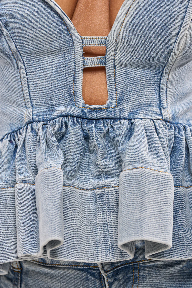 Kara Denim Blouse