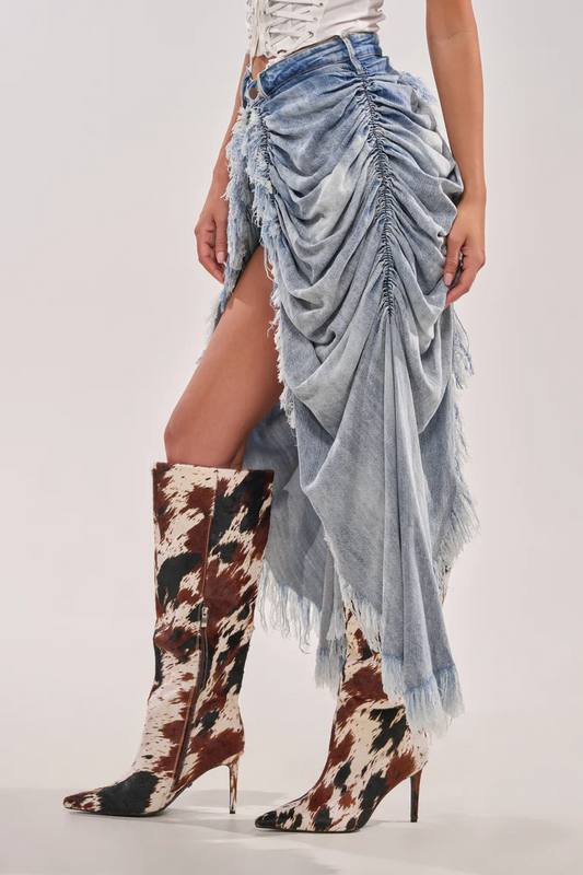All Over The Place Denim Short