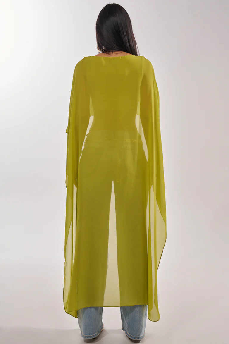 It Girl Blouse In chartreuse