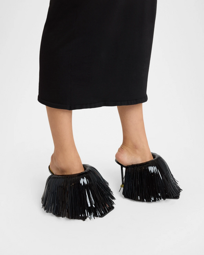 Leather Fringe Sandals