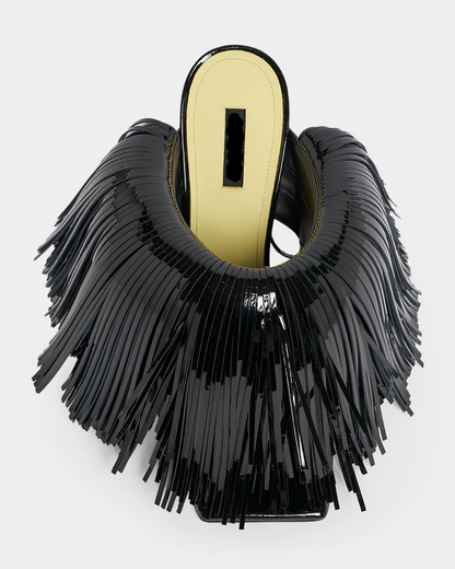 Leather Fringe Sandals
