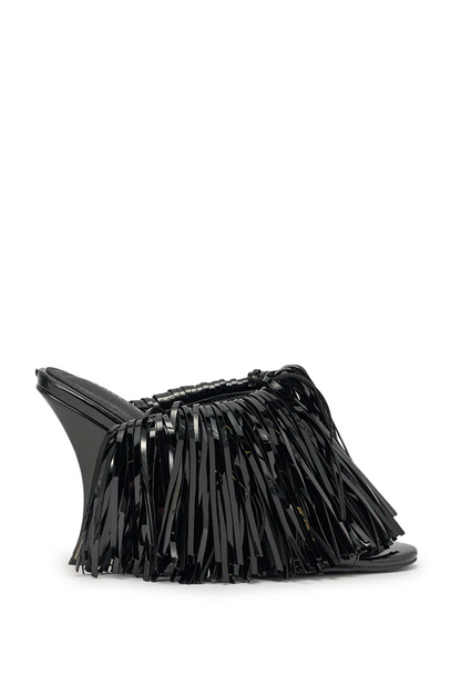 Fringe PU wedge Sandal