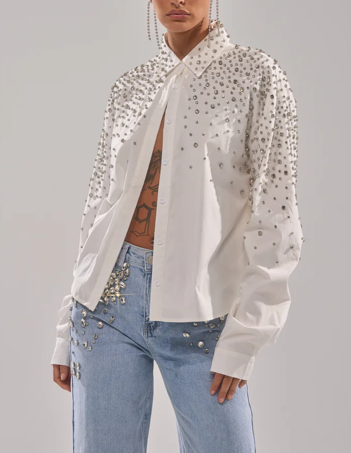 Diamonds Forever Button Down