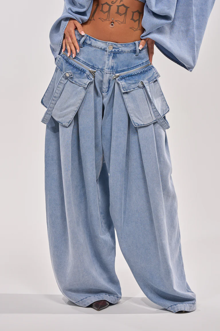 Drifting Away Cargo Denim