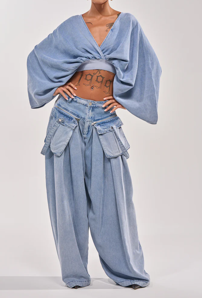 Drifting Away Cargo Denim