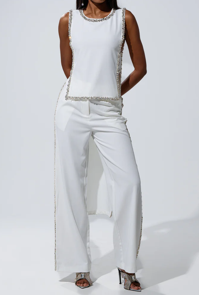 Take To Me Baby Blouse With Rhinestone