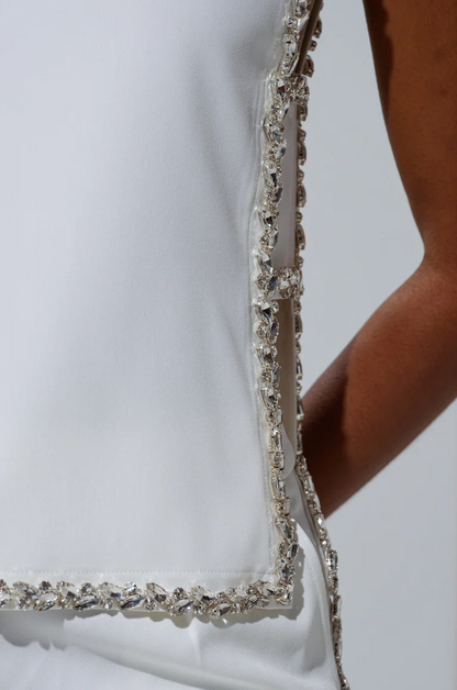 Take To Me Baby Blouse With Rhinestone