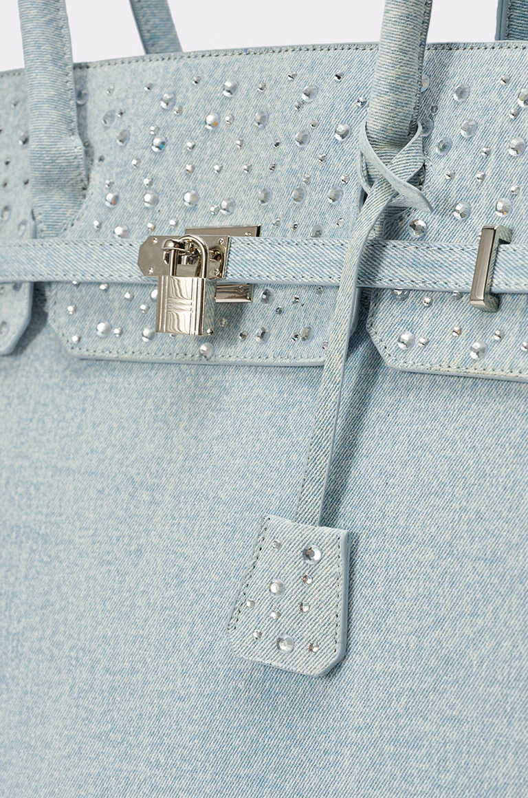 Denim And Diamonds Oversized Tote