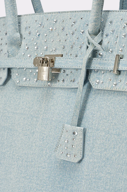 Denim And Diamonds Oversized Tote