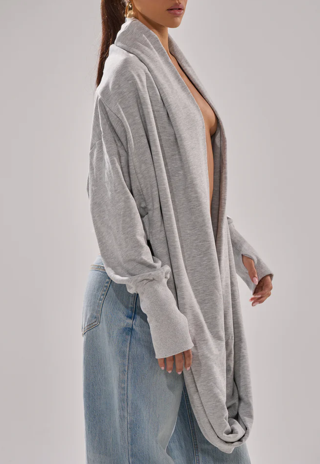 DIY Halter Neck Long-Sleeved Sweatshirt