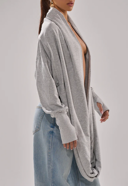 DIY Halter Neck Long-Sleeved Sweatshirt