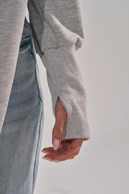 DIY Halter Neck Long-Sleeved Sweatshirt