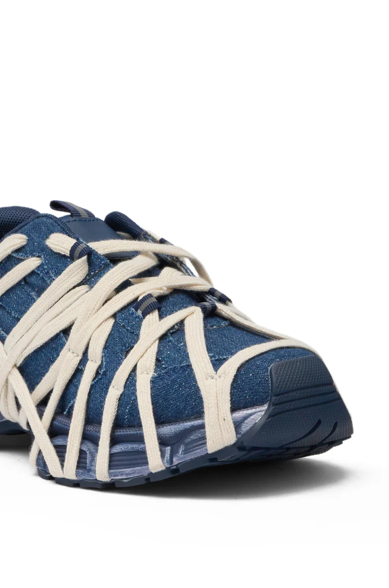 Denim And Lace Detail Sneakers