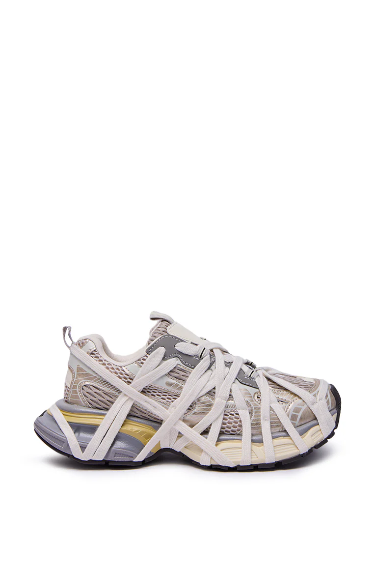 Breathable Chunky Sneakers With Mesh Panels