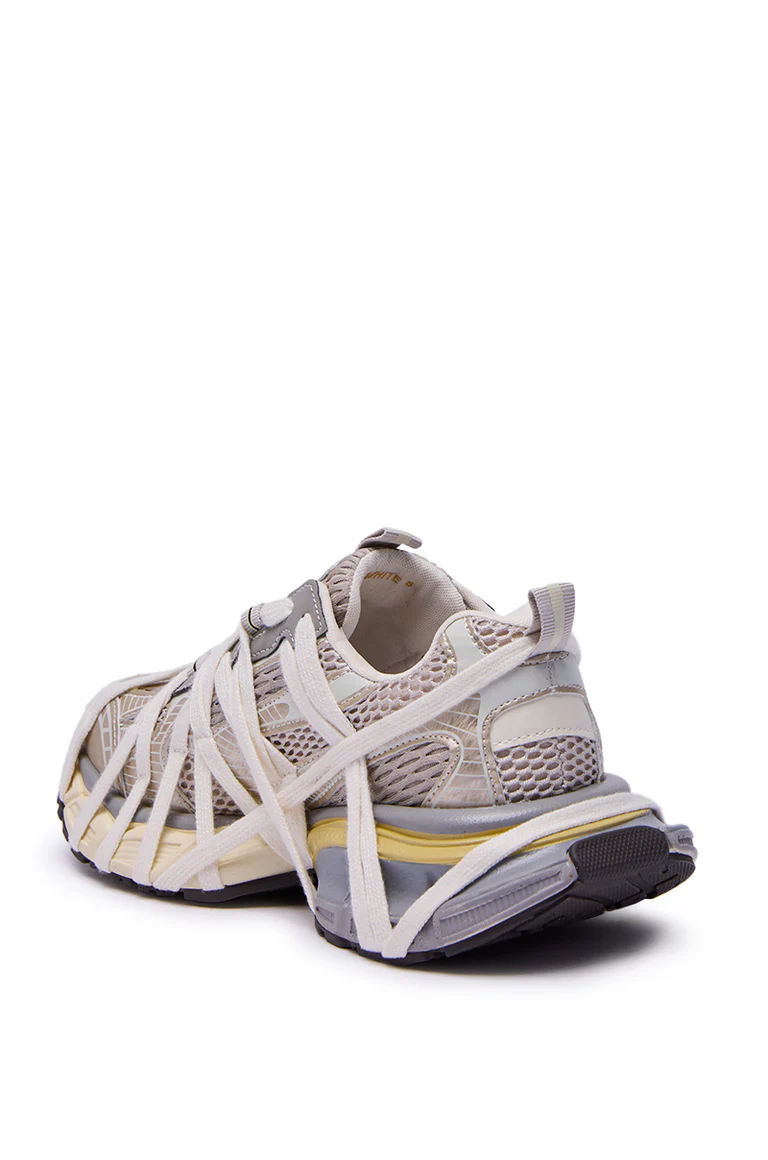 Breathable Chunky Sneakers With Mesh Panels