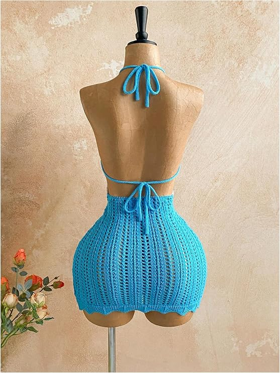 Women's Starfish Crochet Camisole Beach Dress