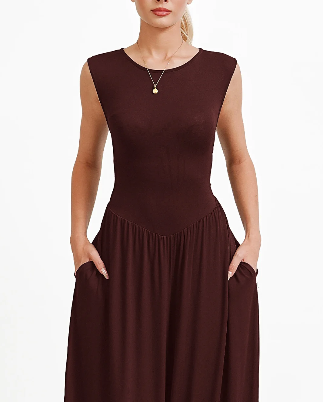 Sleeveless Multi-Colored Lantern Jumpsuit