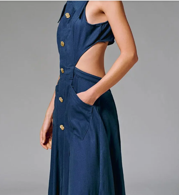 Spaghetti Strap Backless Sleeveless Dress