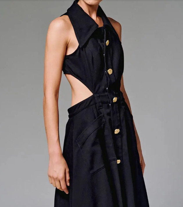 Spaghetti Strap Backless Sleeveless Dress