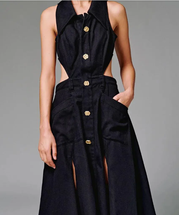 Spaghetti Strap Backless Sleeveless Dress