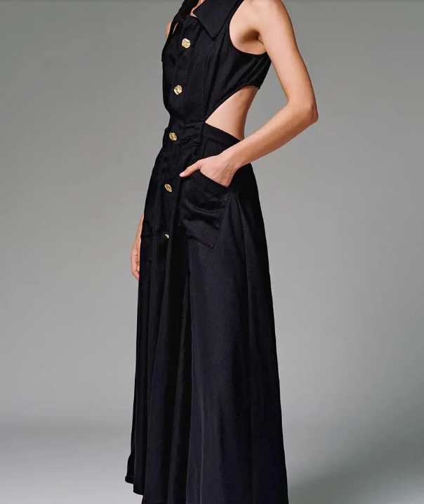 Spaghetti Strap Backless Sleeveless Dress