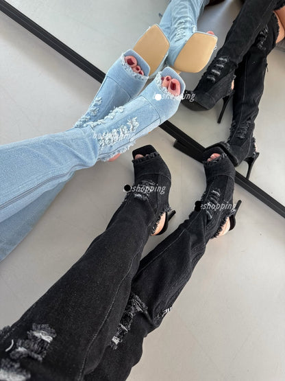 High-Heeled Ankle Boot